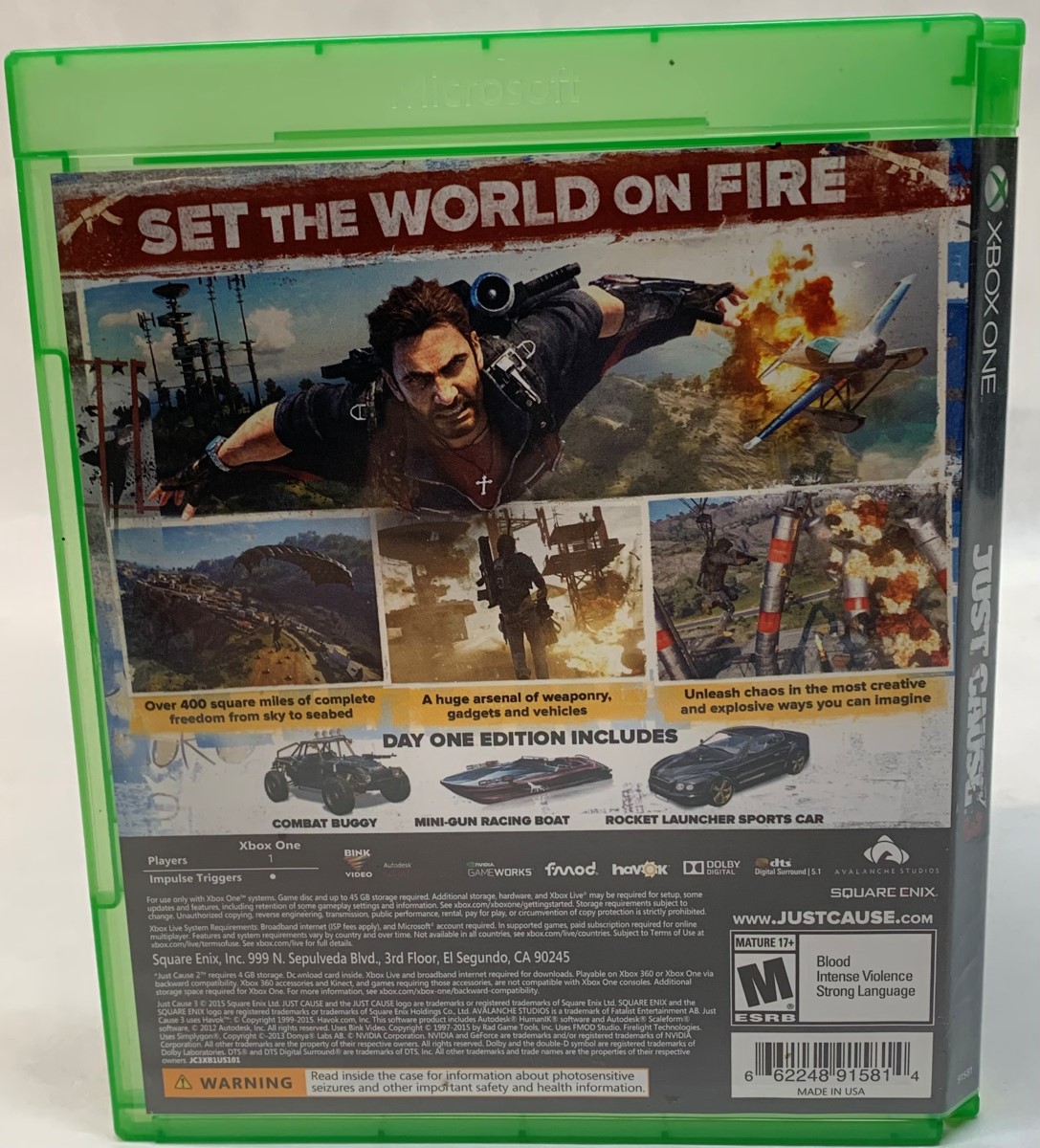 Just Cause 3 Day One Edition Microsoft Xbox One Good | Buya