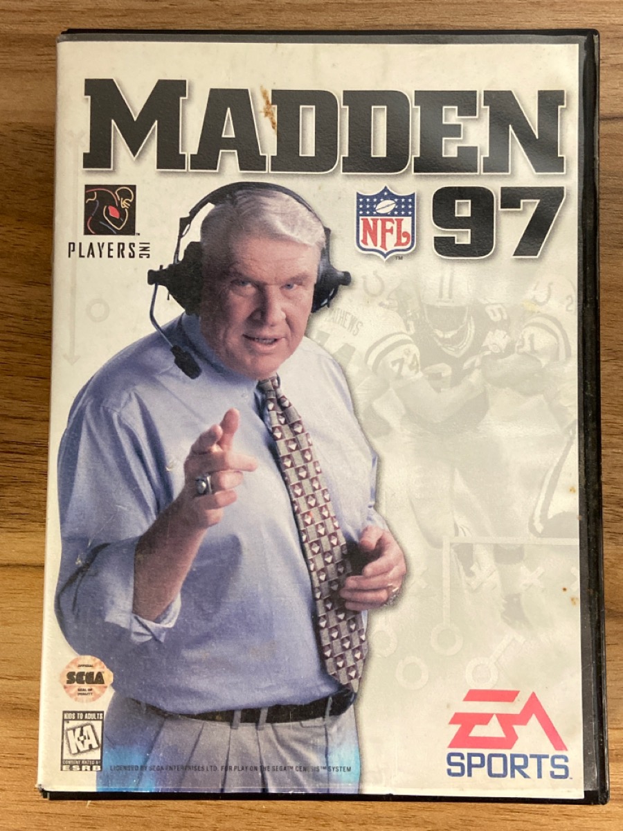 Sega Genesis MADDEN NFL '97 Authentic EA SPORTS 1996 John Madden ...