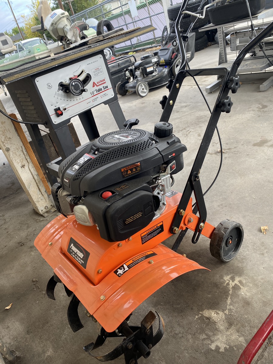 POWERMATE 11 in. 150cc Gas Front Tine Tiller 4 STROKE Very Good Idaho