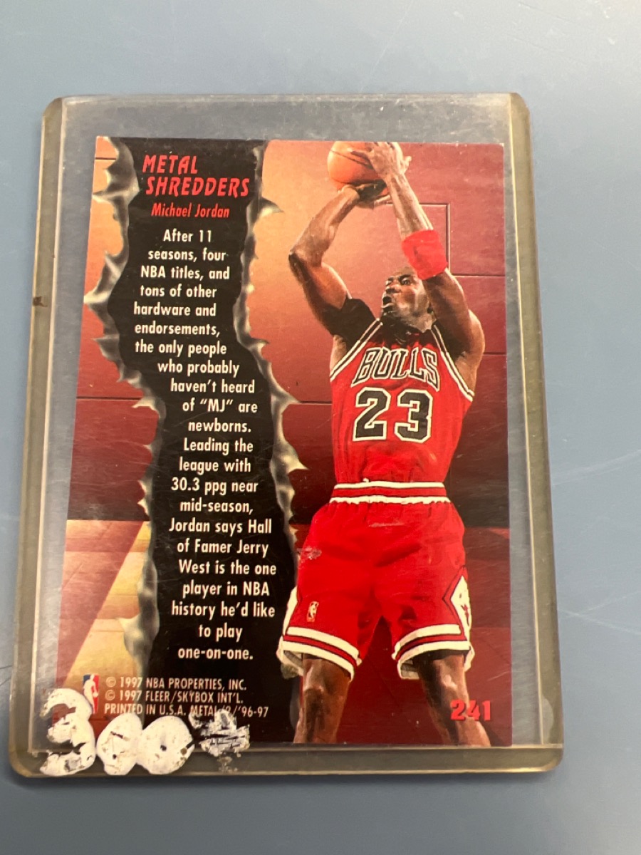 FLEER METAL SHREDDERS MICHAEL JORDAN Brand New | Buya