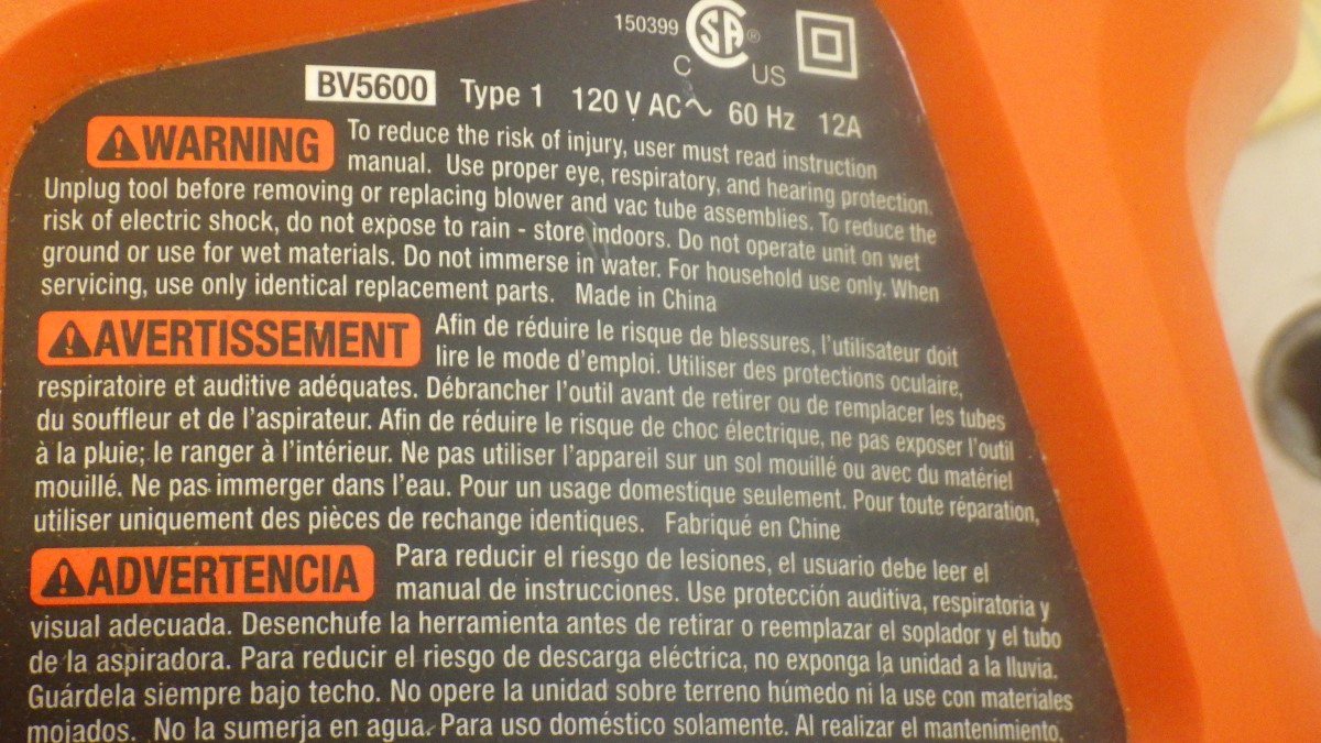 BLACK & DECKER BV5600 Very Good Buya