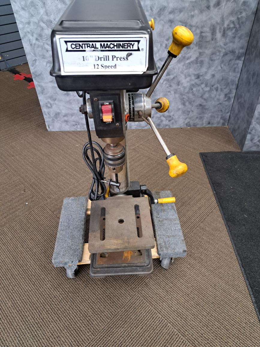 CENTRAL MACHINERY 12 SPEED DRILL PRESS Good Buya