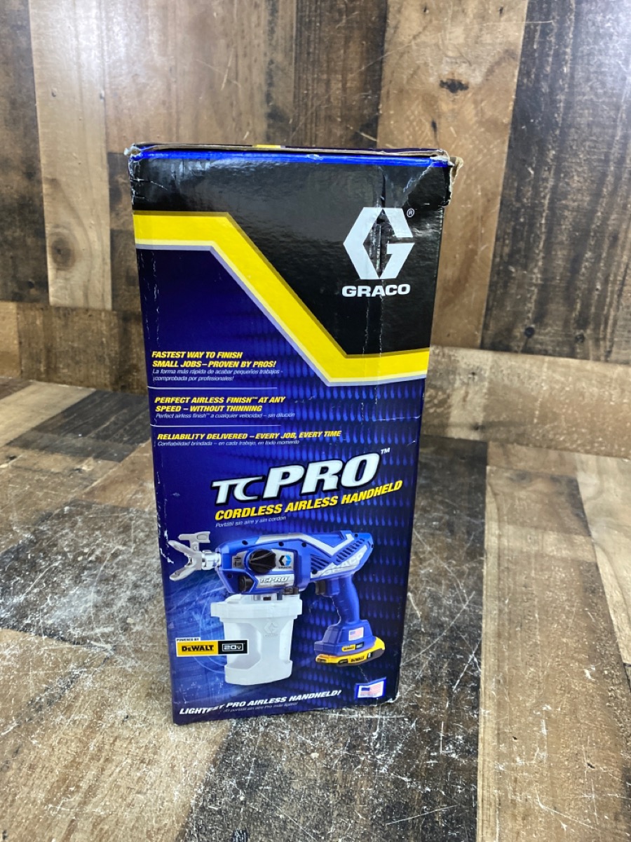 GRACO SPRAY GUN TC PRO CORDLESS AIRLESS HANDHELD Brand New | Buya