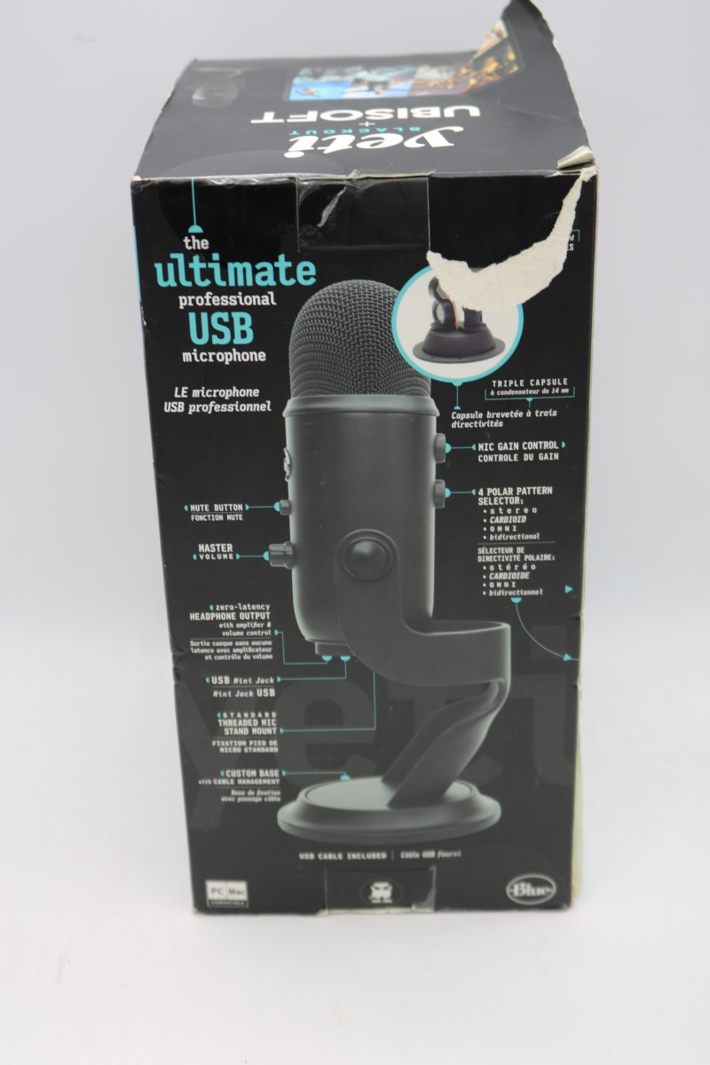 BLUE MICROPHONES YETI BLACKOUT + UBISOFT USB MICROPHONE Brand New Buya