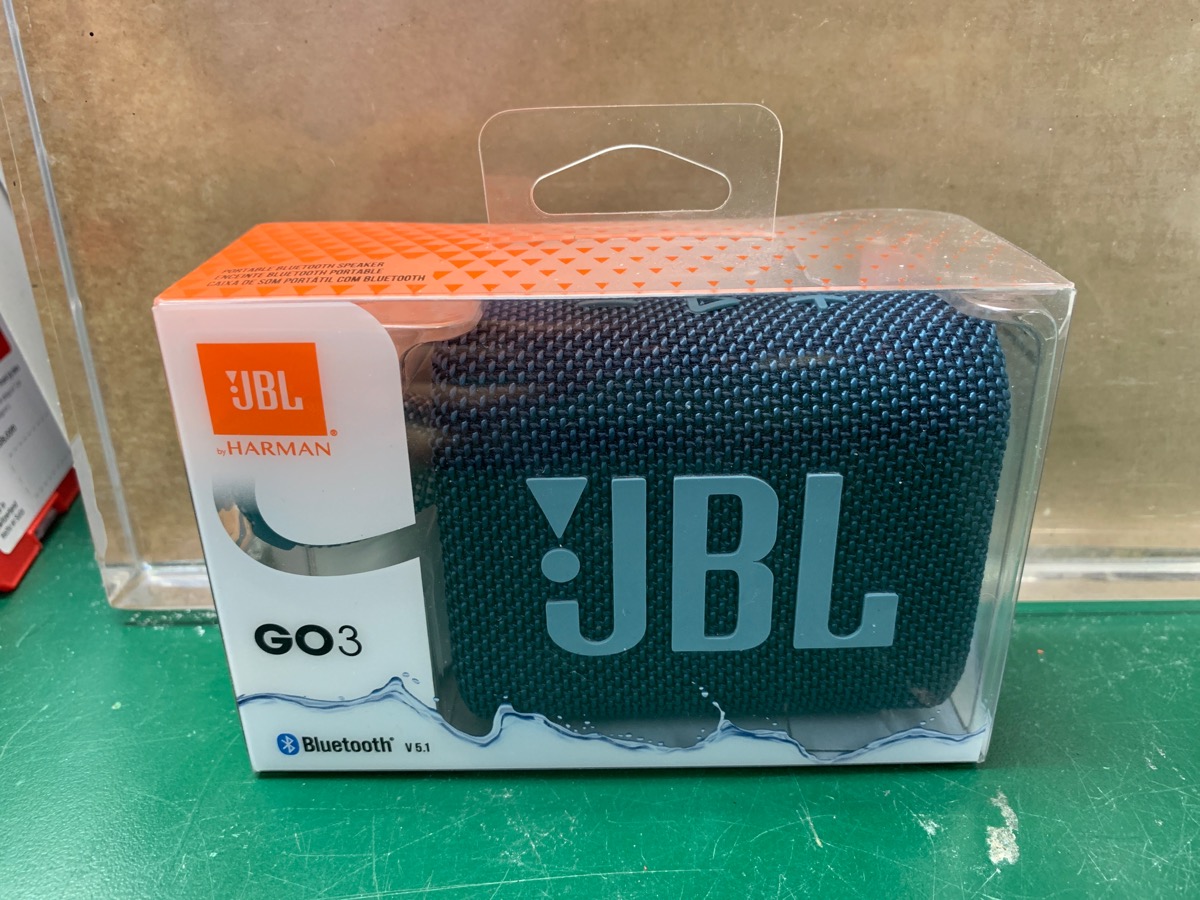 JBL GO3 Portable Waterproof Wireless Speaker GO3BLK (Black) Brand New