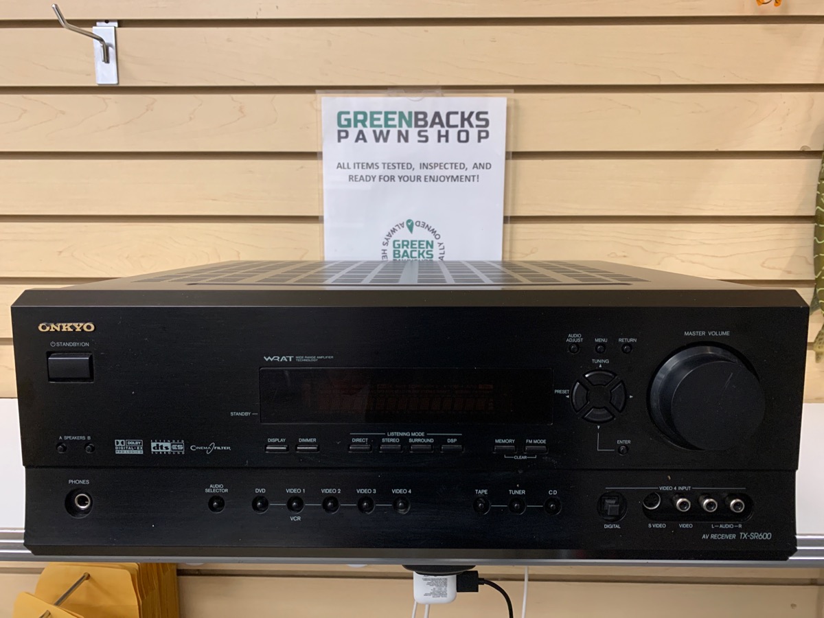 ONKYO TX-SR600 6.1 CHANNEL A/V RECEIVER 80W/CHANNEL WITH REMOTE~5~ Very ...