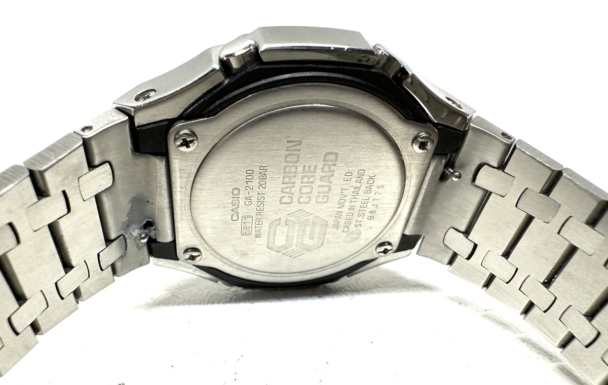 Casio GShock GA2100 Series Carbon Core Guard w/Extra Faces! Very Good