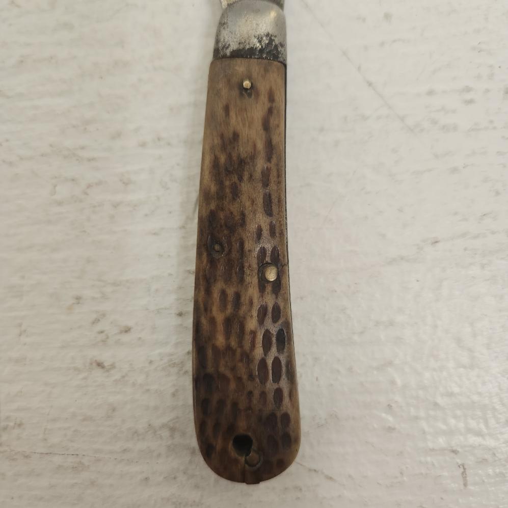 Case XX Tested Vintage Hawkbill Knife Bone Side Folding 192030's