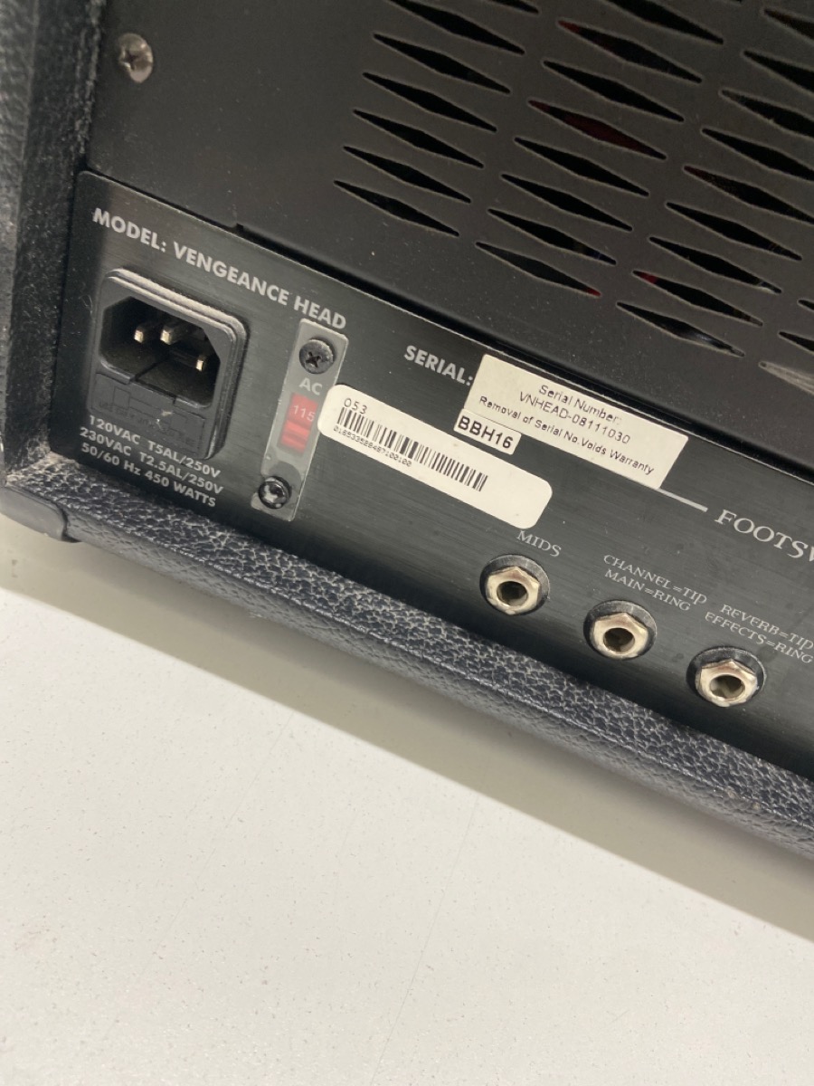 EGNATER VENGEANCE HEAD 120W ALL TUBE Very Good Buya