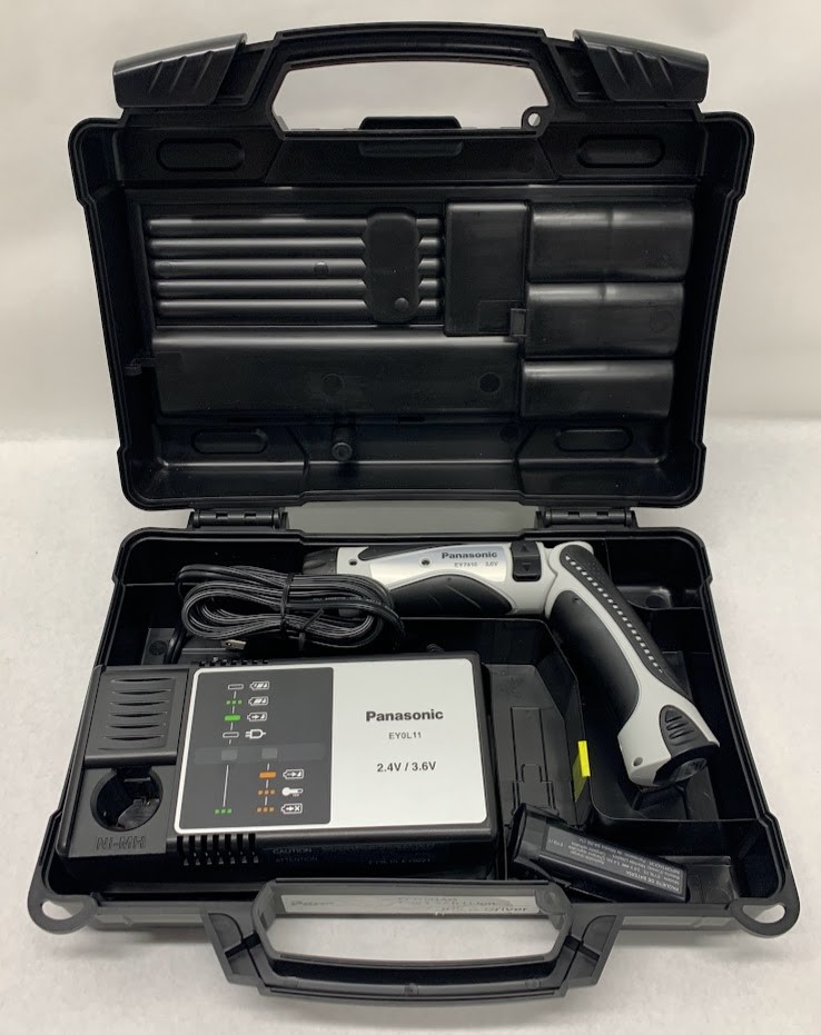 Panasonic EY7410 3.6v Cordless Drill Kit 2 Batteries, Charger, and