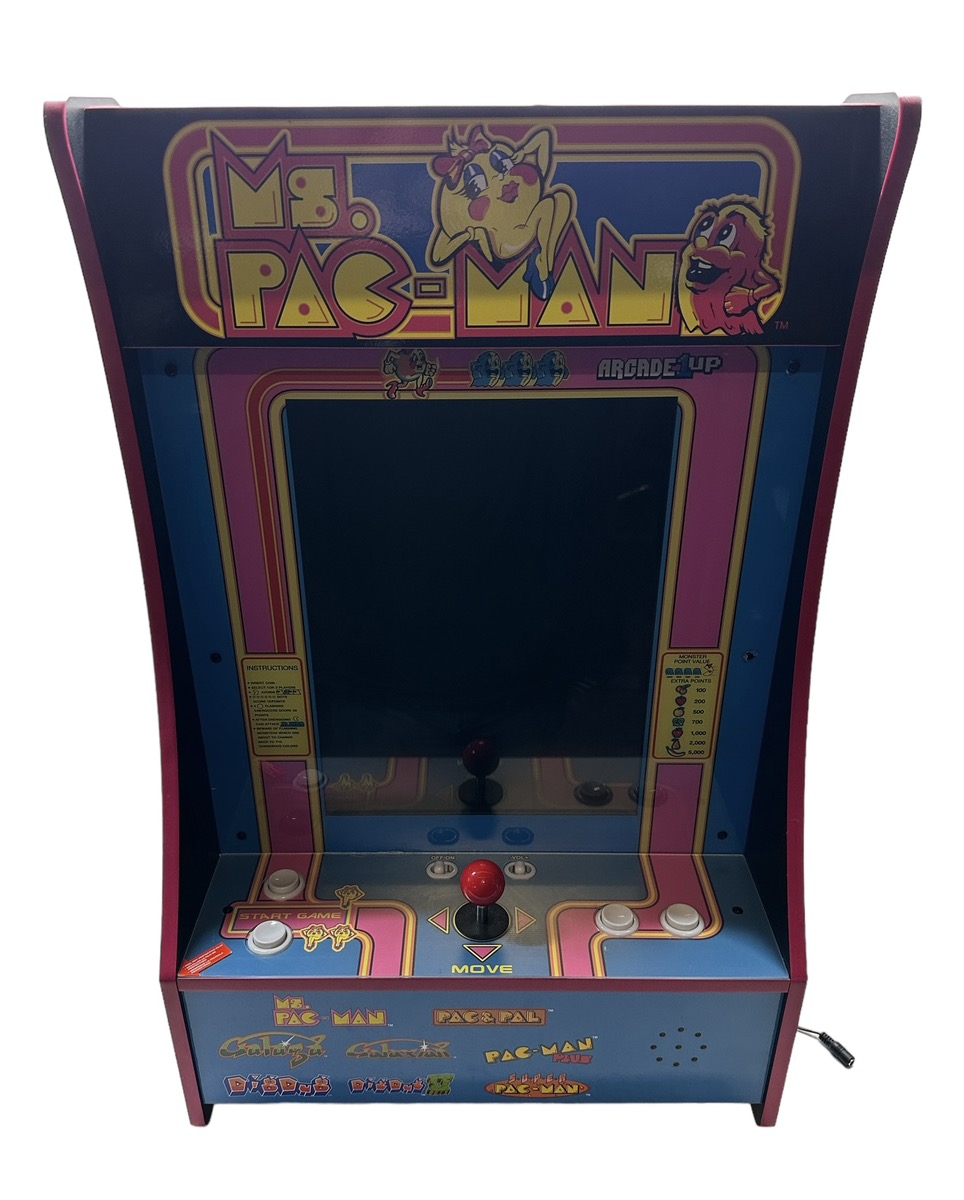 Arcade1Up Ms. Pac-Man Partycade 8 Games In 1 - Blue! Very Good | Buya