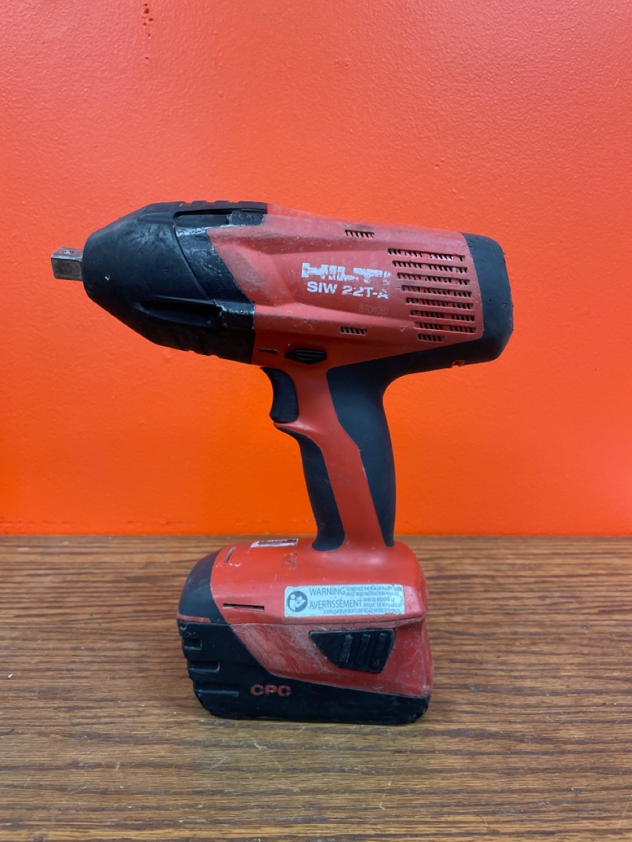 HILTI 22V LITHIUMION CORDLESS 1/2 IN WRENCH SIW 22TA BODY & B22 5.2