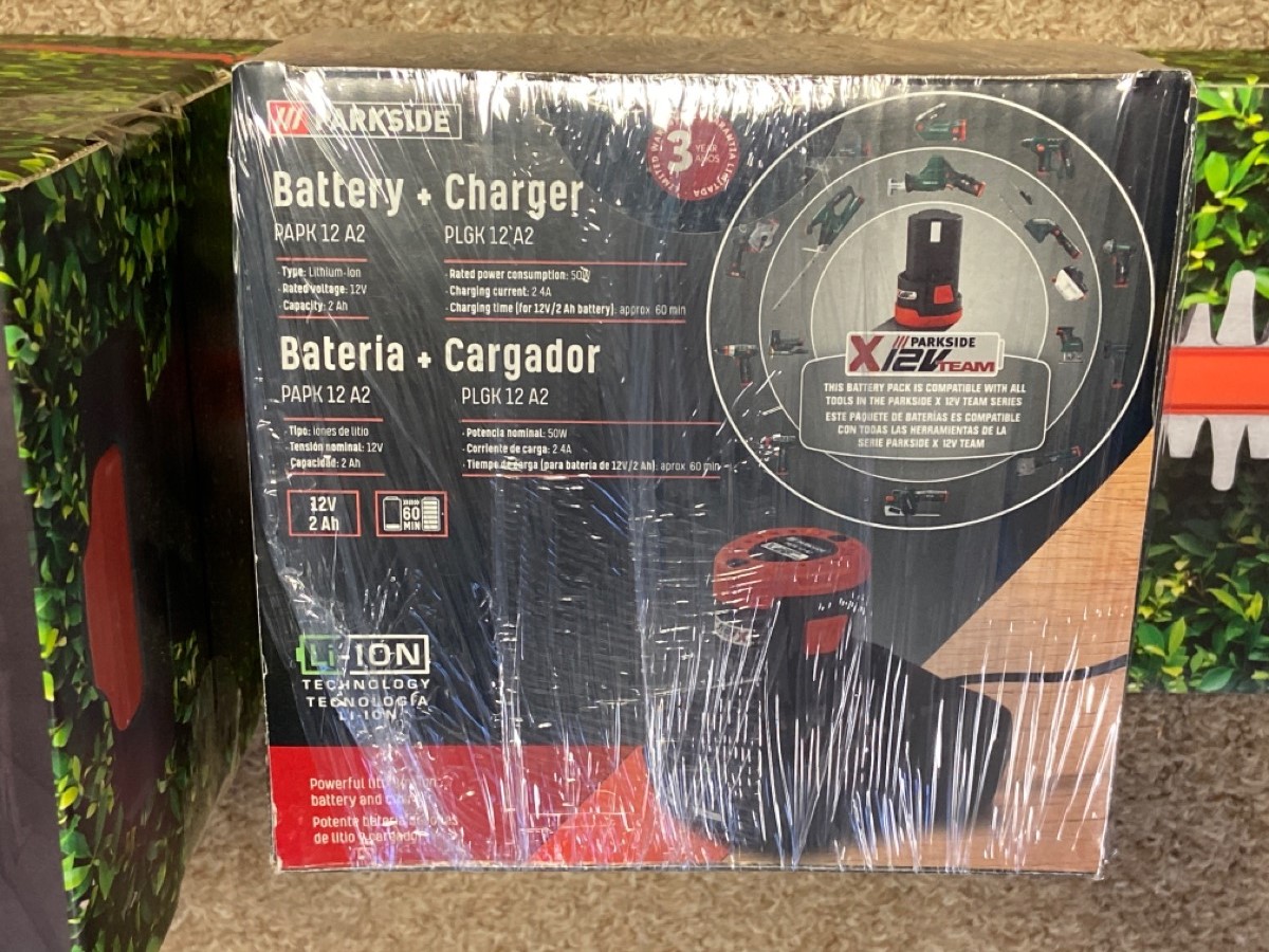 Lidl Parkside 12v Cordless Hedge Trimmer (PHSA 12 B1) with Battery