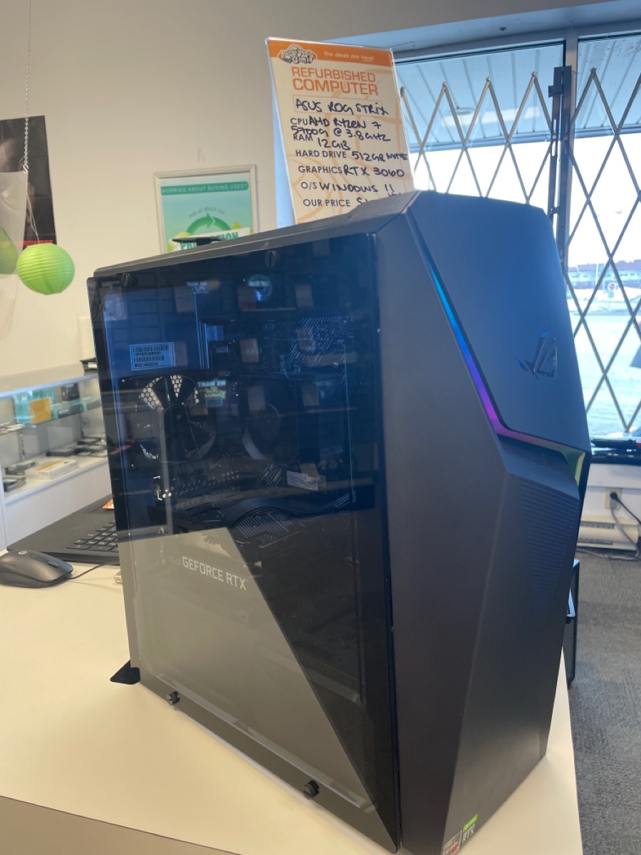 ASUS ROG STRIX G10DK GAMING DESKTOP - AMD RYZEN 7 5700G, 12GB RAM