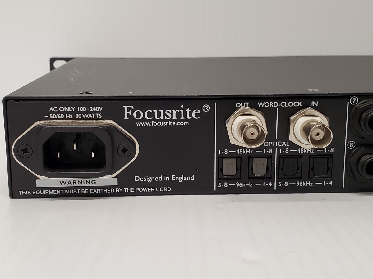 Focusrite Octopre MkII Dynamic 8channel Preamp compressor with ADAT