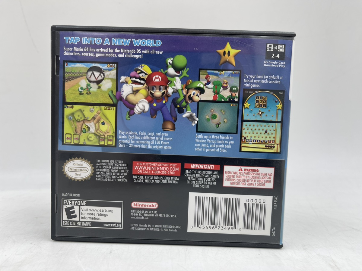 Super Mario 64 DS (Nintendo DS, 2004) Complete Good | Buya