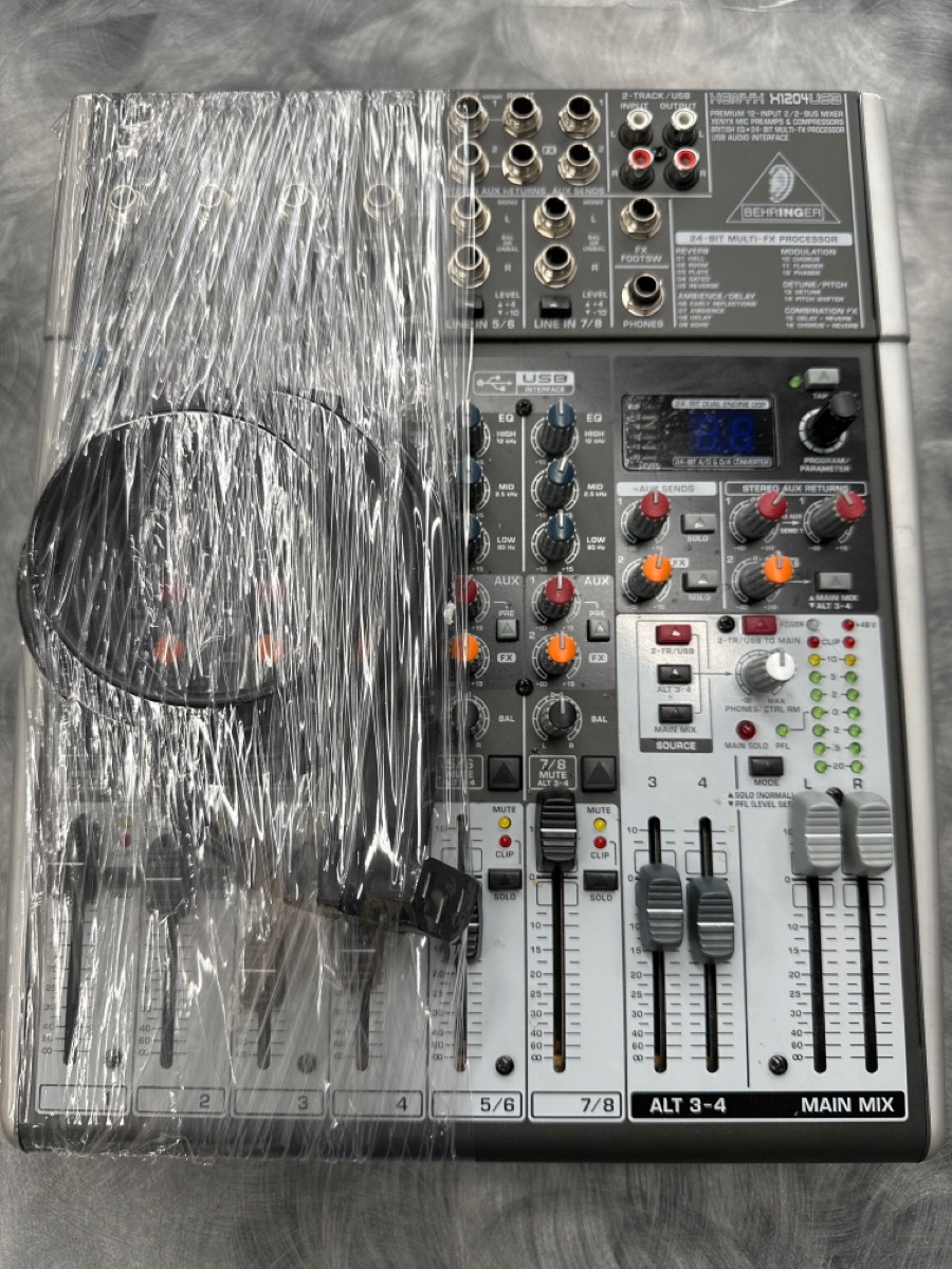 BEHRINGER XENYX X1204 USB 8 CHANNEL MIXER Acceptable | Buya