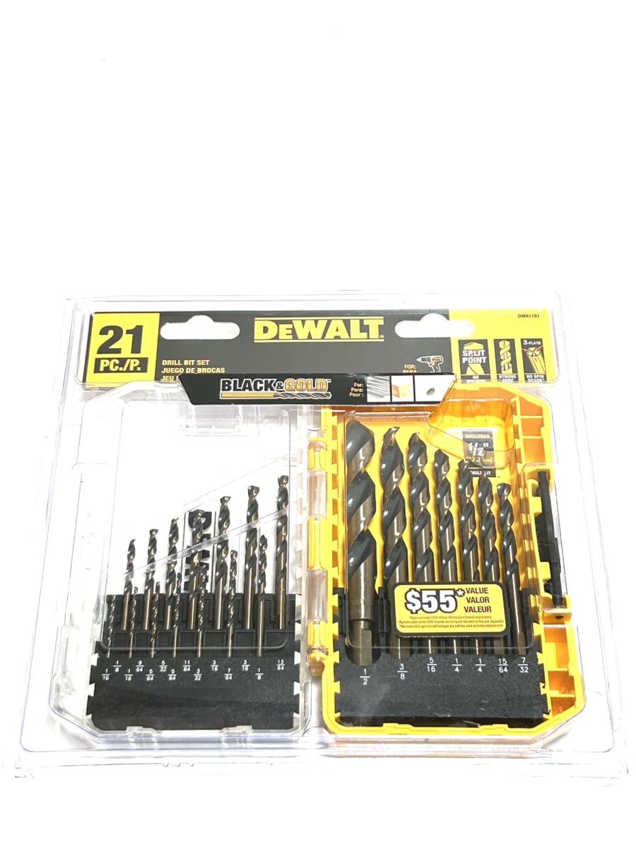 DeWALT DWA1181 135Degree Split Point Black and Gold Coated Drill Bit