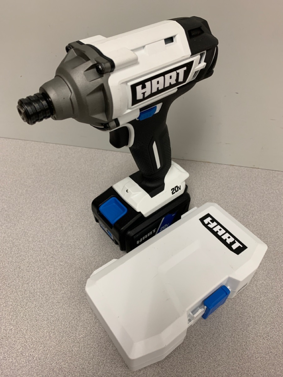 HART HPID01VN 20V CORDLESS IMPACT WRENCH W/ 20V 4AH BATTERY AND BITS