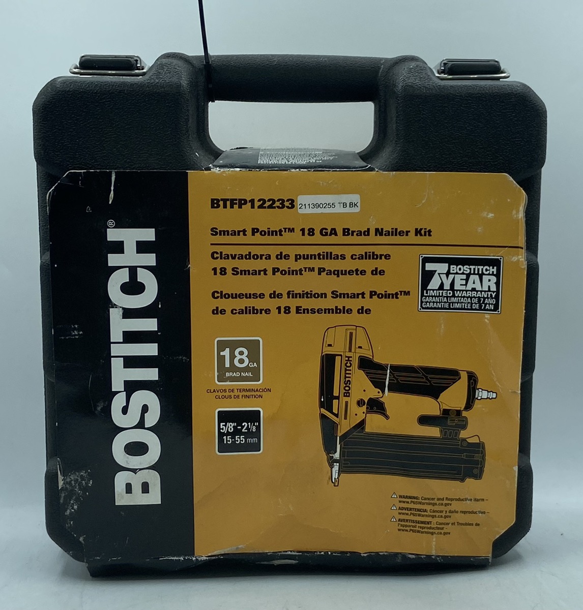 BOSTITCH BTFP12233 SMART POINT 18 GAUGE BRAD NAILER Brand New Buya