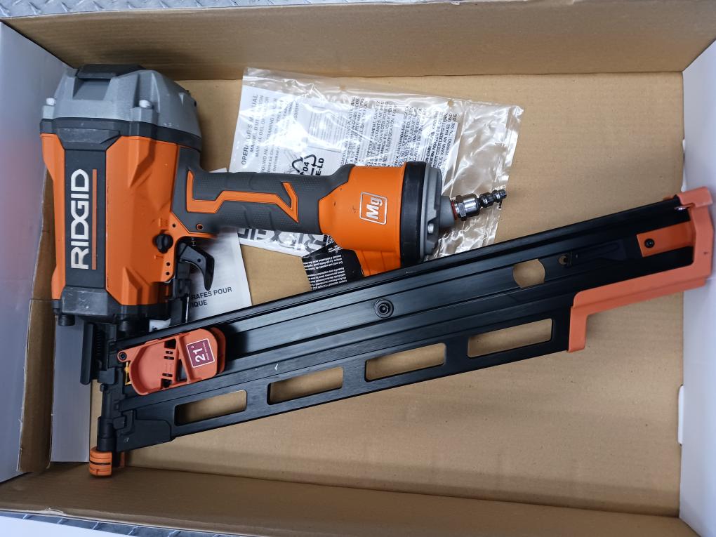 Ridgid R350RHF Round Head Framing Nailer 21 Degree Pnematic 3 1/2