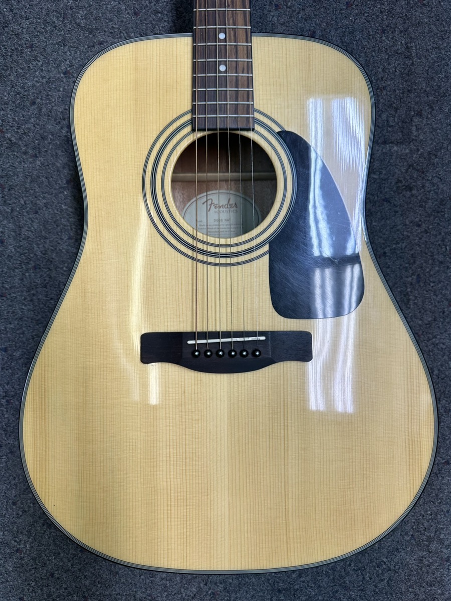 FENDER DG8S NAT 6 String Acoustic Guitar, Natural Finish Like New Buya