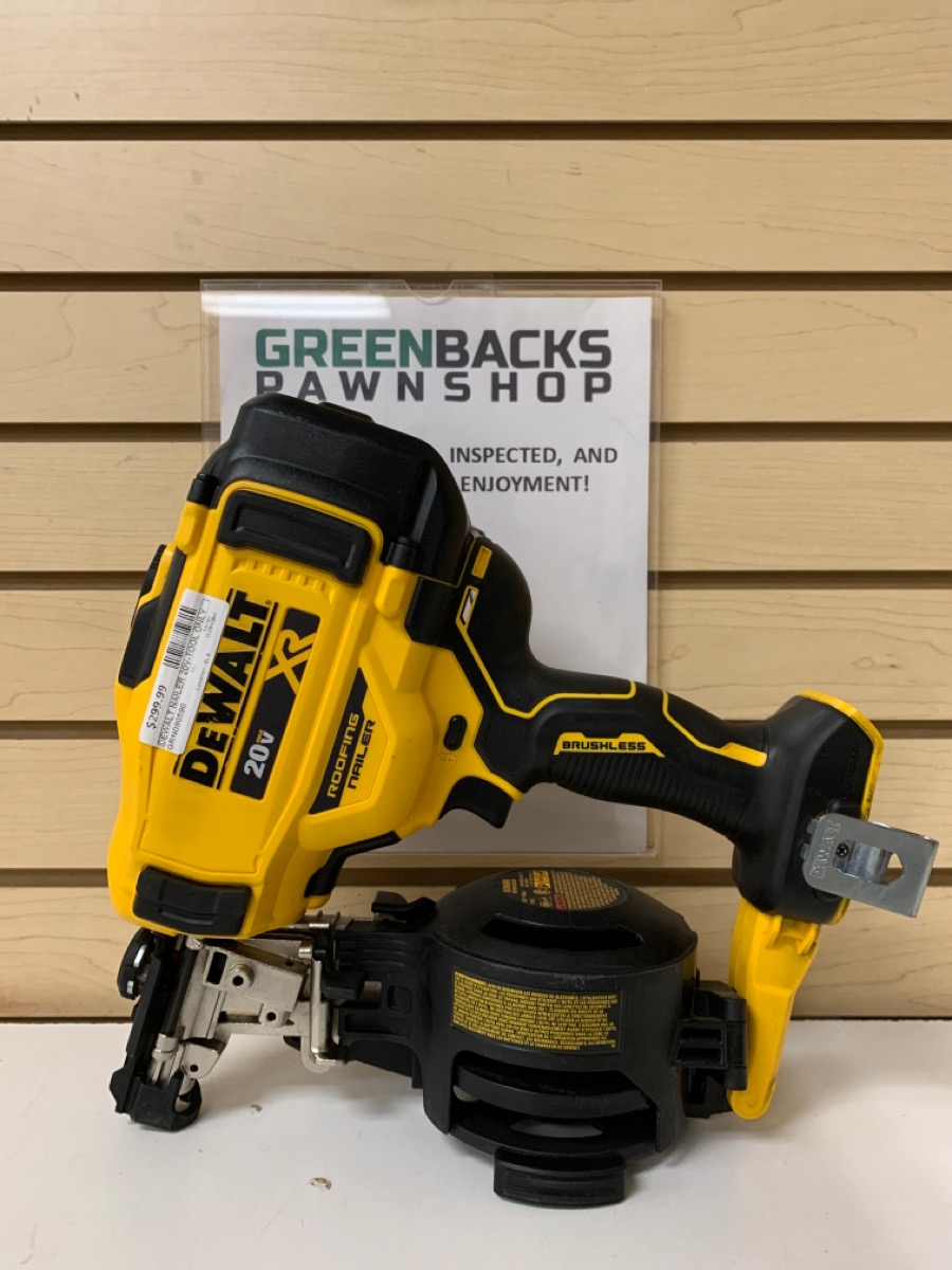 DEWALT NAILER 20V-TOOL ONLY DCN45RN Good | Greenbacks Pawnshop ...