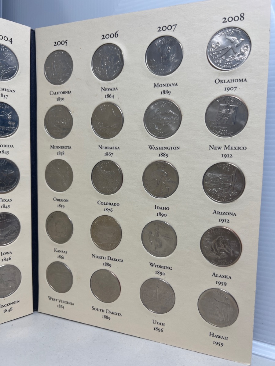 UNITED STATES FIFTY STATE QUARTERS 19992008 DC&US TERRITORIES 52
