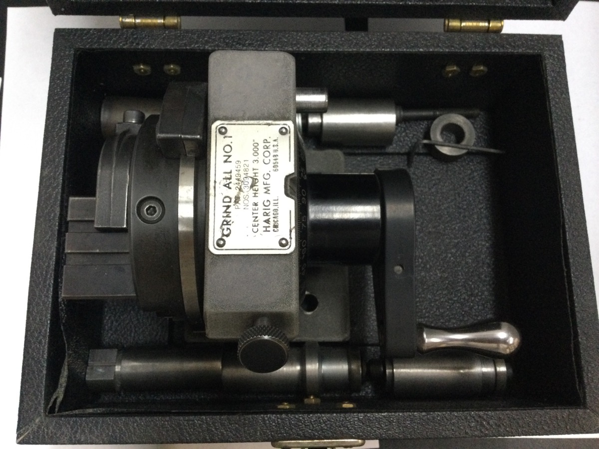 Harig Grind All No. 1 Rotary VBlock Fixture w/ Case Good Buya