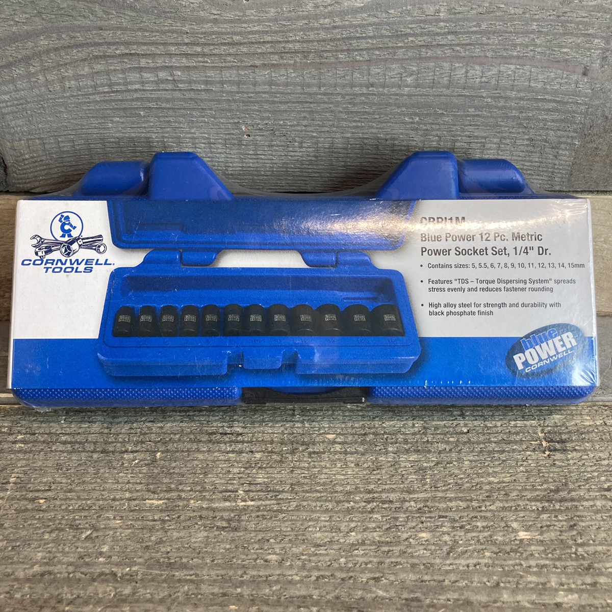 Cornwell Tools Blue Power 12Piece 1/4" Socket Set CBPI1M Brand New Buya