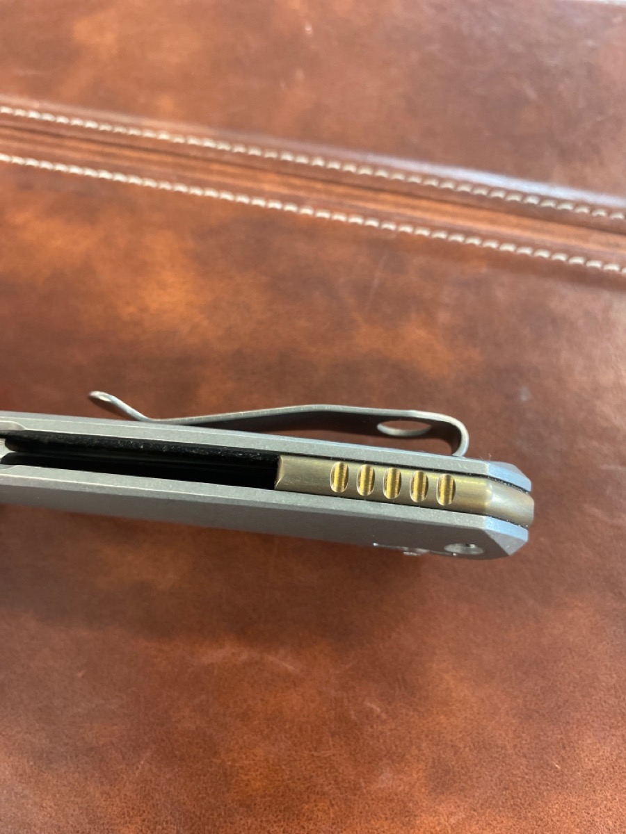 The Vox Dapper Titanium Pocket Knife Blade HQ Exclusive M390 Very Good