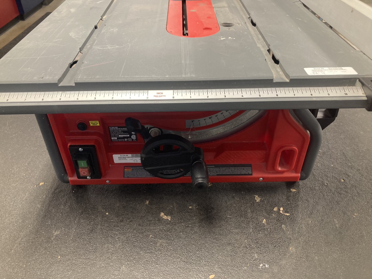CRAFTSMAN CMXETAX69434502 TABLE SAW Acceptable Pawn 1 Spokane WA