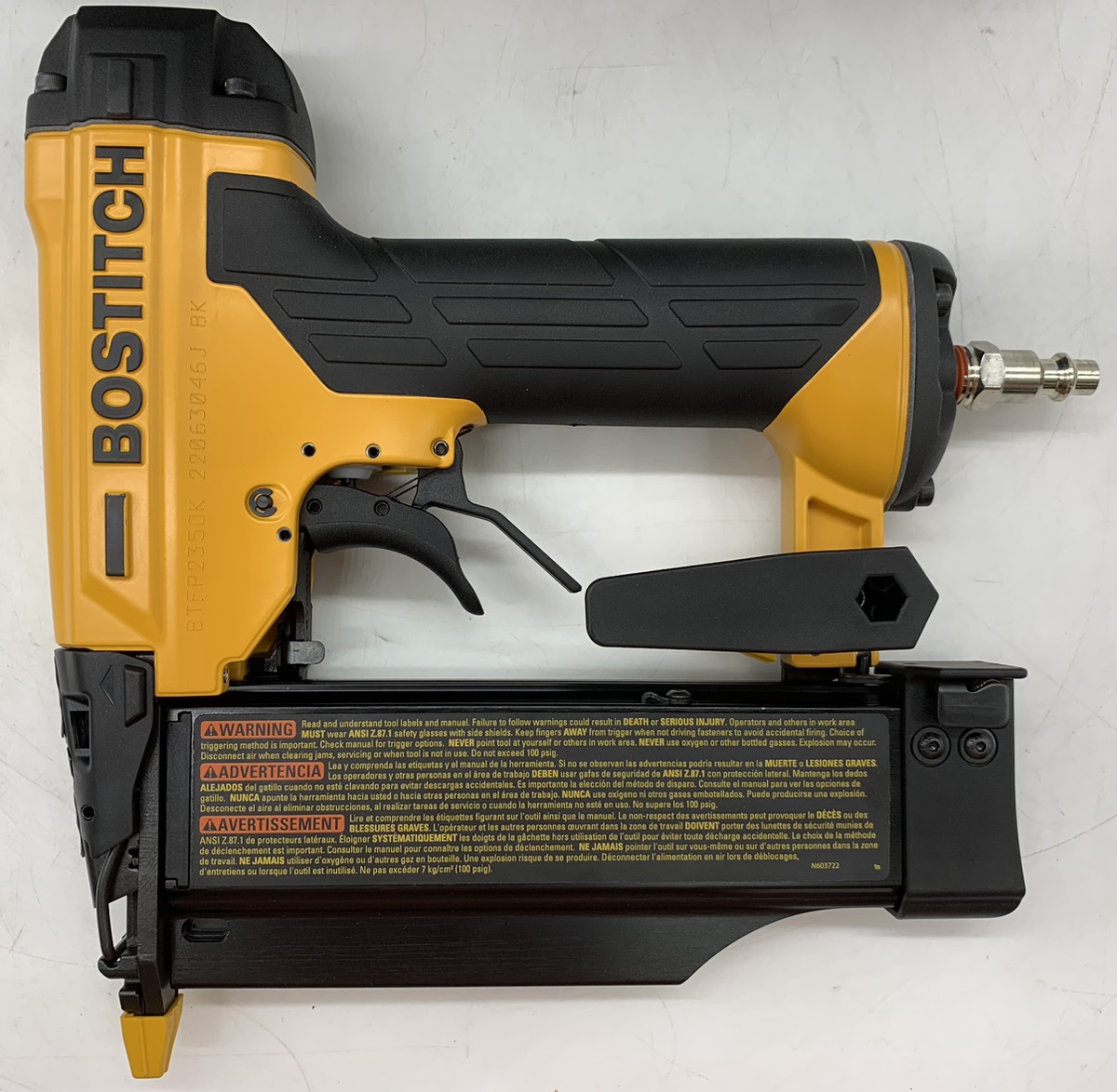 Bostitch Btfp2350k 23 Gauge Pnuematic Pin Nailer Very Good Buya