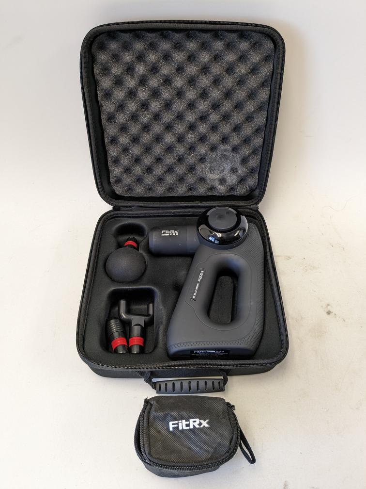 FitRx Pro Massage Gun Handheld Percussion Massager for Neck & Back