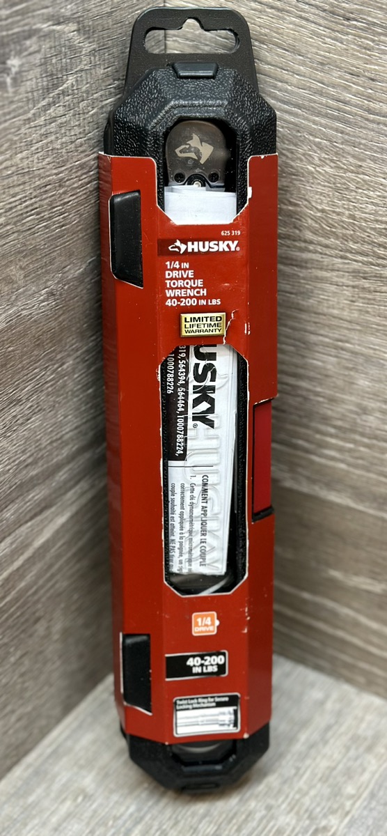 Husky 1/4" Drive Torque Wrench 40200 LBS 625 319 Brand New Buya