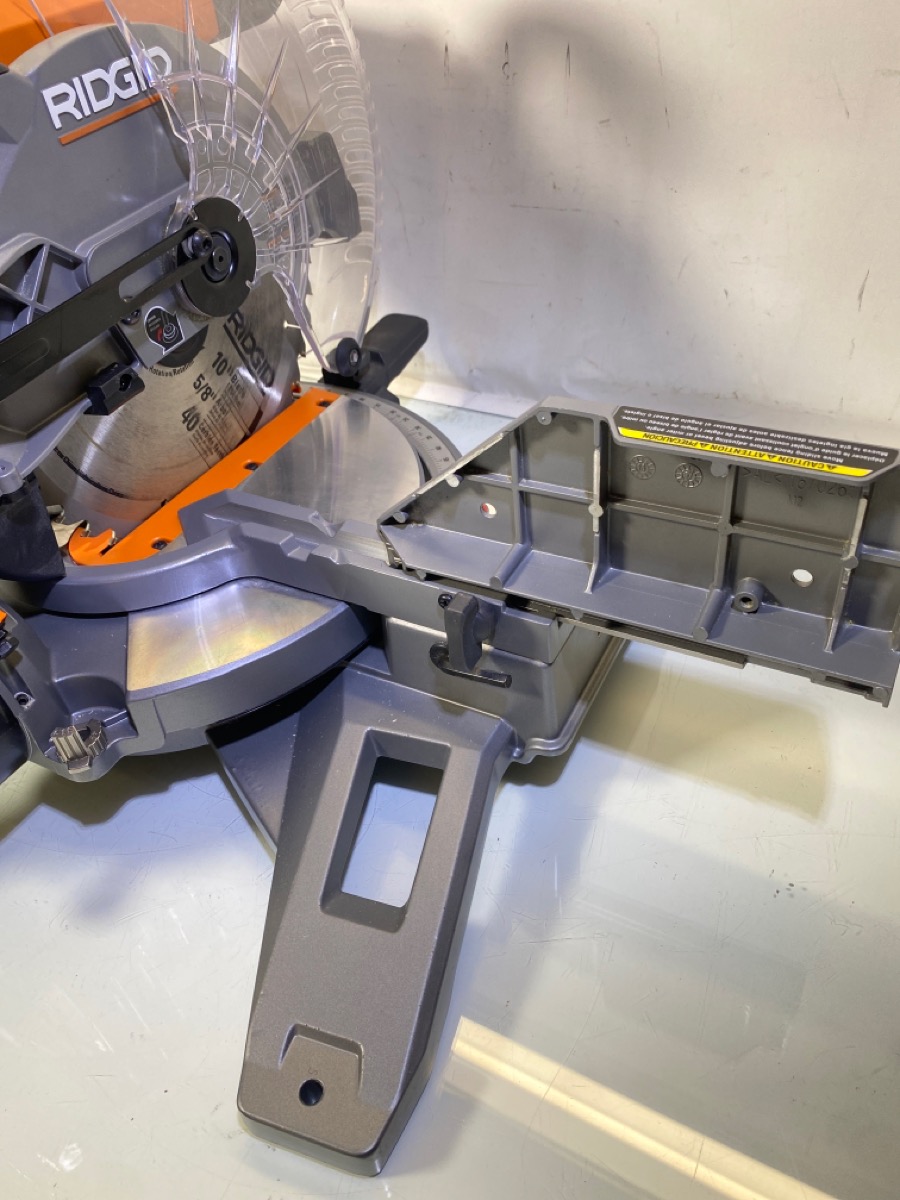 10" Ridgid 4113Corded Dual Bevel Miter Saw with LED Cut Line Indicator