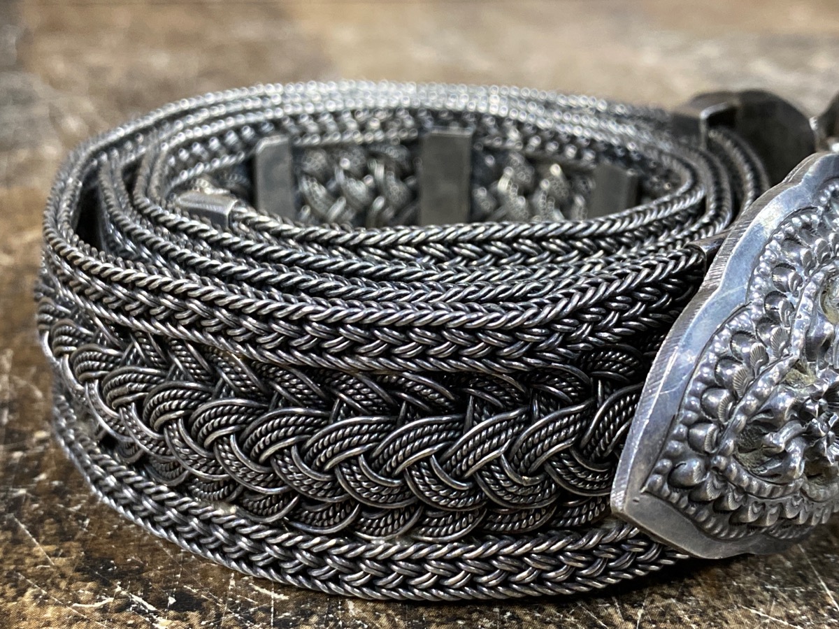 ladies silver belt