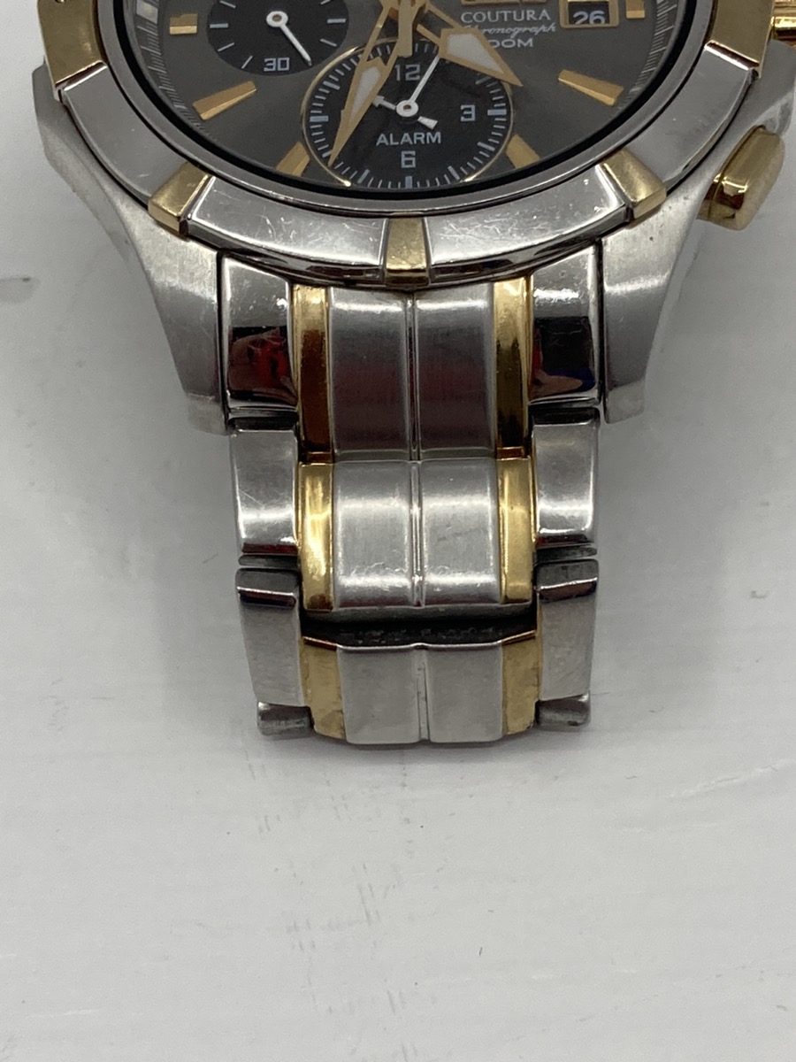 Seiko Coutura Chronograph 100m Quartz Gent's Watch 7.5" Wrist Good Buya