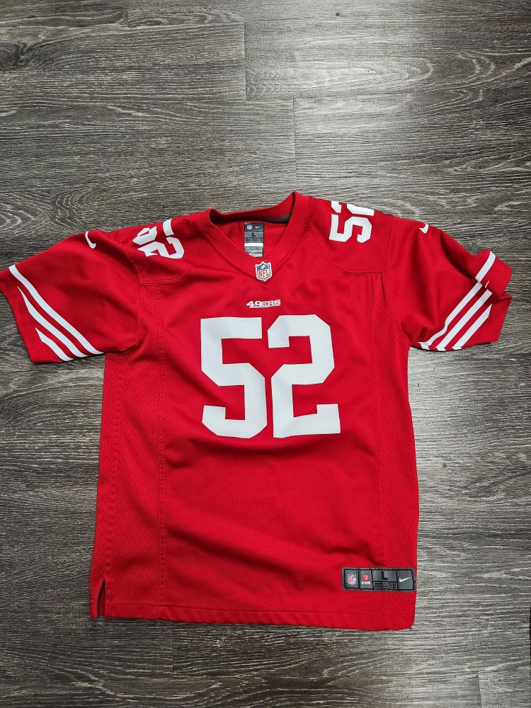 SAN FRANCISCO 49ERS PATRICK WILLIS JERSEY #52 SIZE LARGE Good | Buya