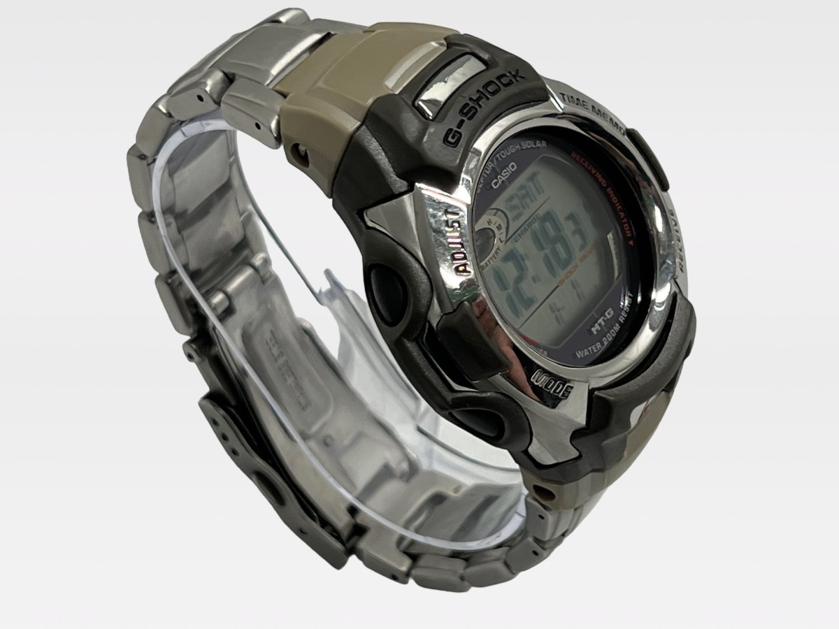 Casio Men's GShock Stainless Steel Tough Solar Atomic Digital Watch