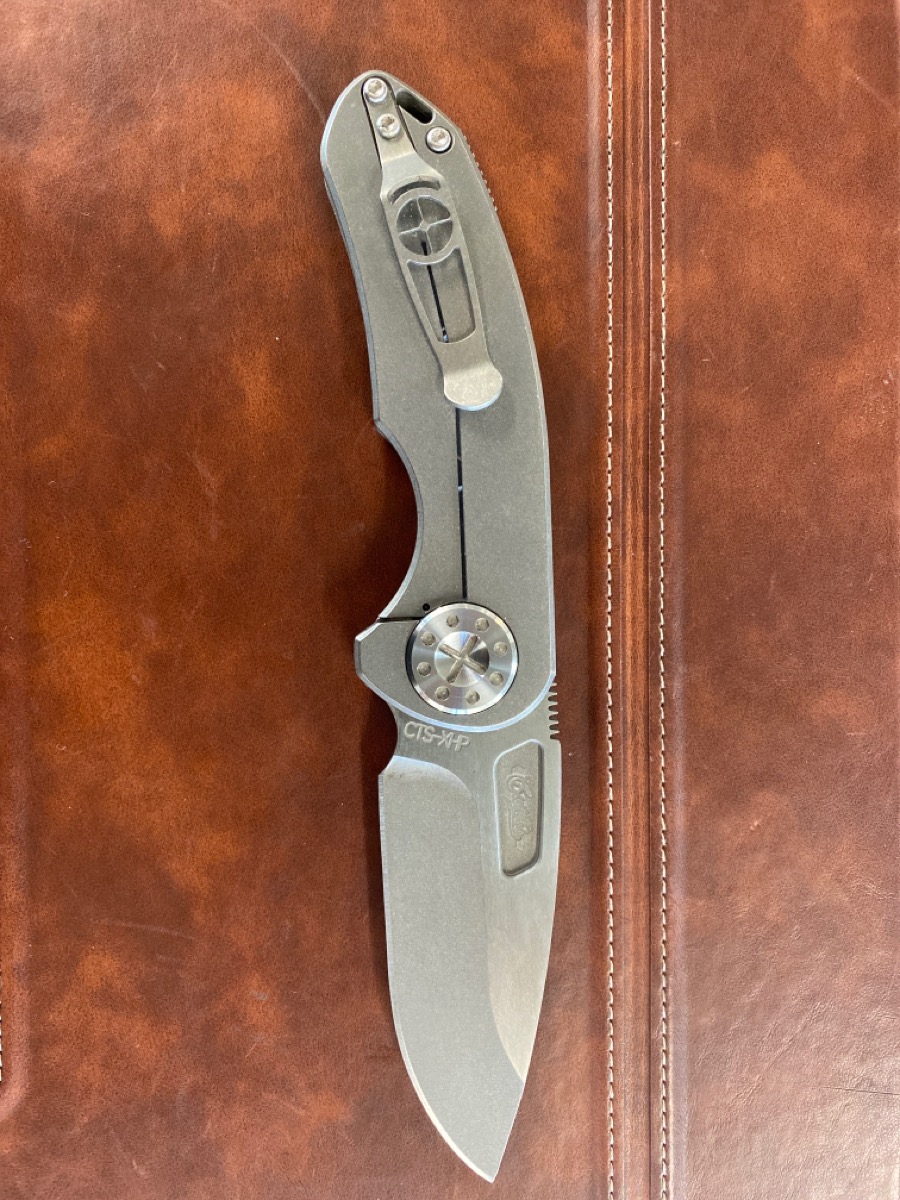 Curtiss Knives F3 Medium Slicer 3" CTSXHP Titanium Pocket Knife Very