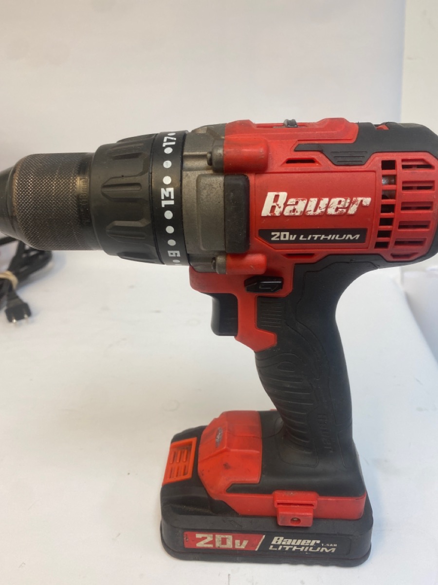 BAUER TOOLS 20V IMPACT DRIVER AND DRILL SET Very Good Buya