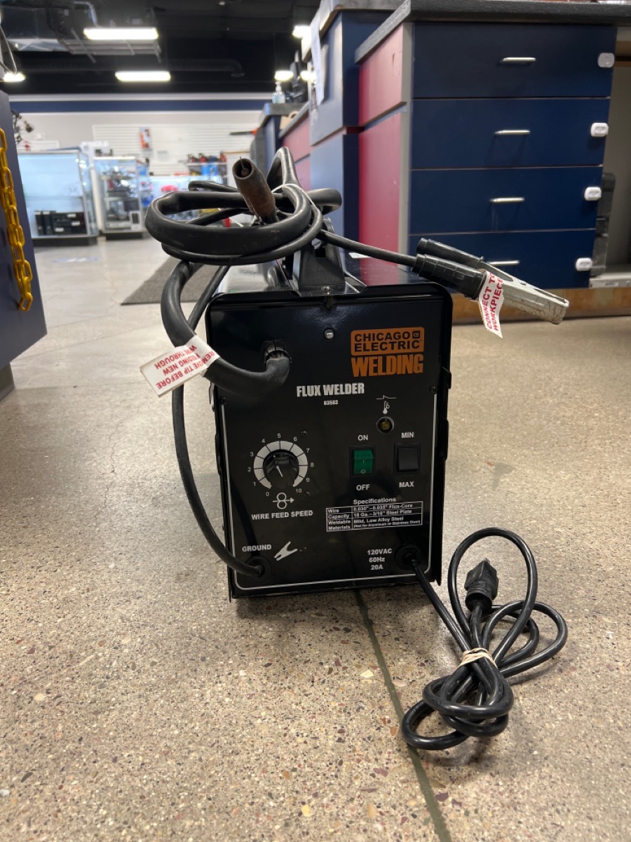 CHICAGO ELECTRIC FLUX WELDER 63583 Very Good Buya
