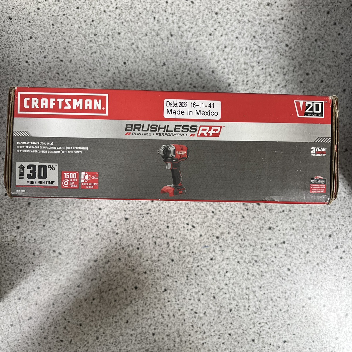 Craftsman CMCF8138 20V Brushless RP 1/4" Impact Driver (Tool only) Like