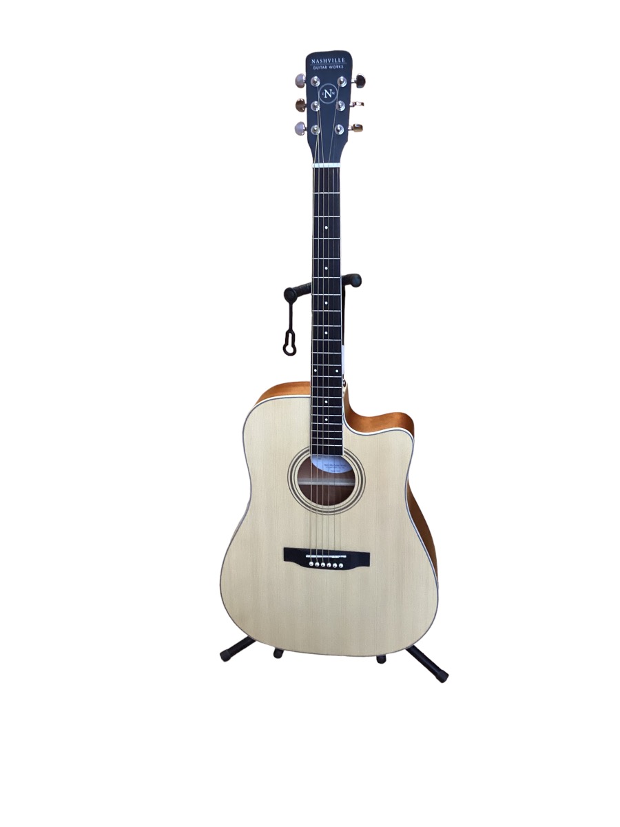 NASHVILLE GUITAR WORKS D10CE ACOUSTIC ELECTRIC GUITAR WITH CARDBOARD BOX! Brand New Mr. Pawn