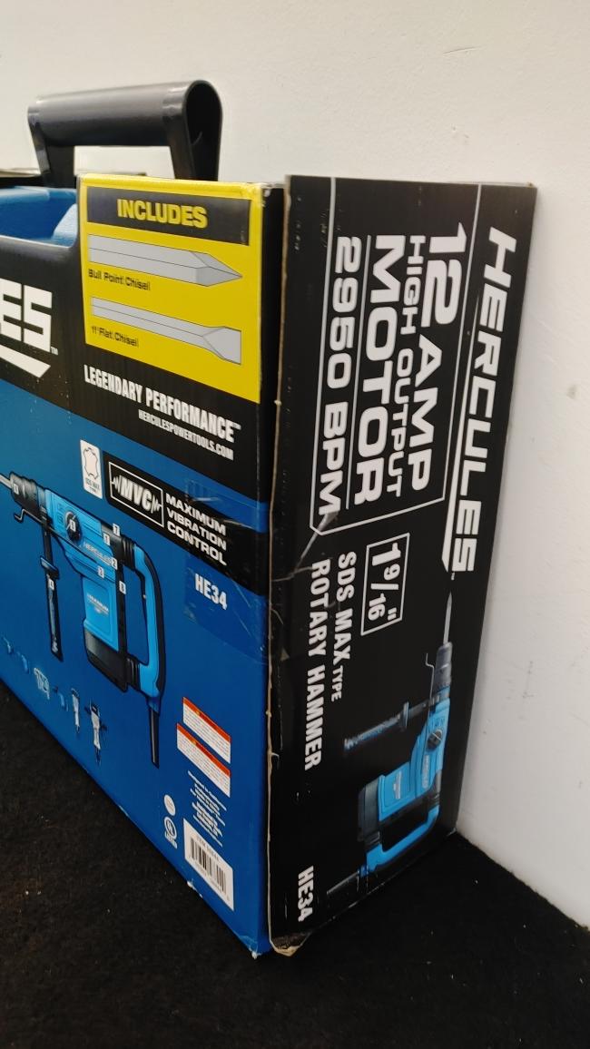 HERCULES HE34 12AMP 19/16" SDS MAX ROTARY HAMMER Brand New Buya