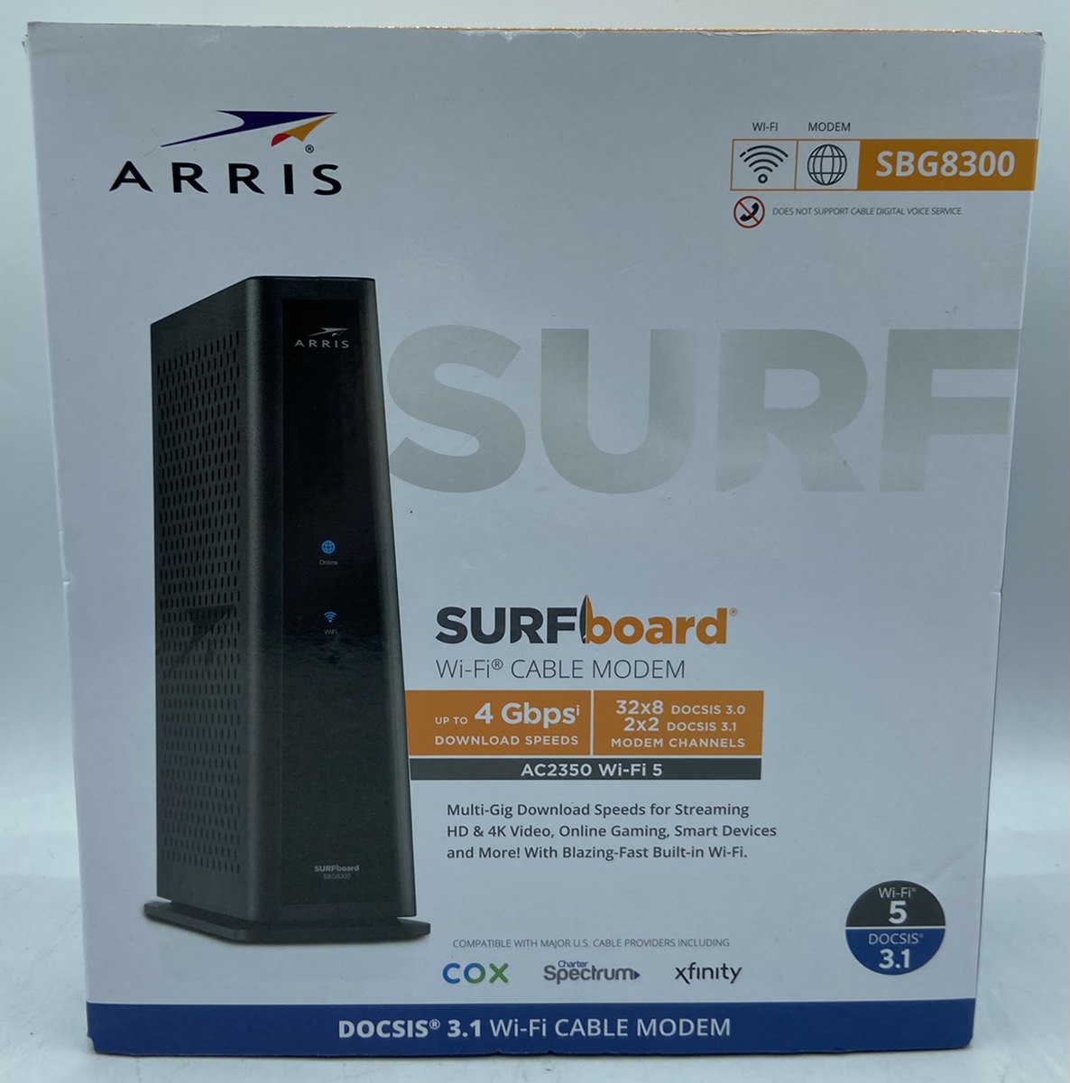 ARRIS SURFBOARD DOCSIS 3.1 SBG8300 DUALBAND WIFI ROUTER Brand New Buya