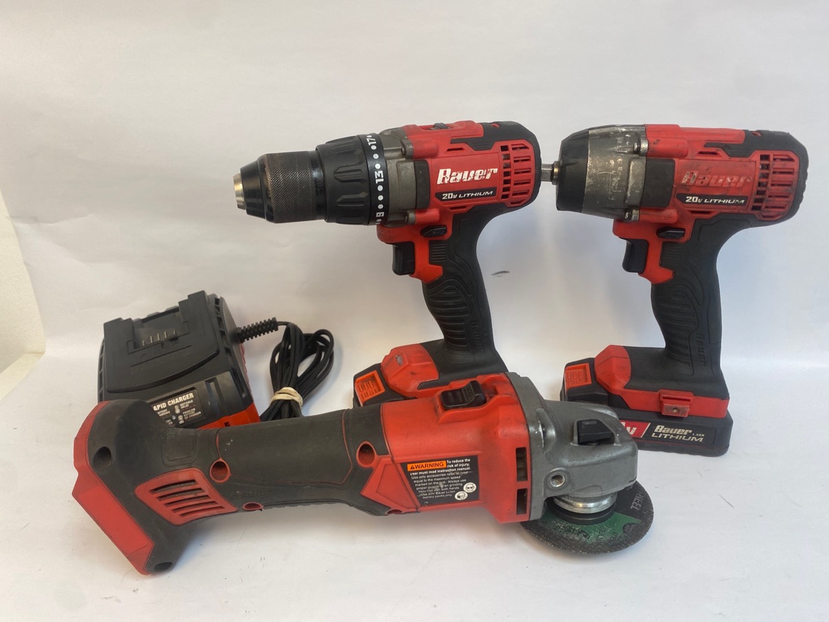 BAUER TOOLS 20V IMPACT DRIVER AND DRILL SET Very Good Buya