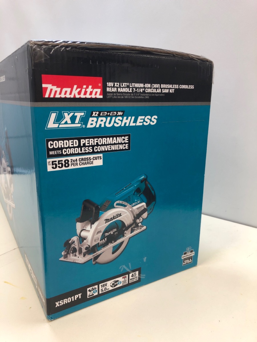 MAKITA XSR01PT 18V X2 LXT 36V BRUSHLESS REAR HANDLE 71/4' CIRCULAR SAW