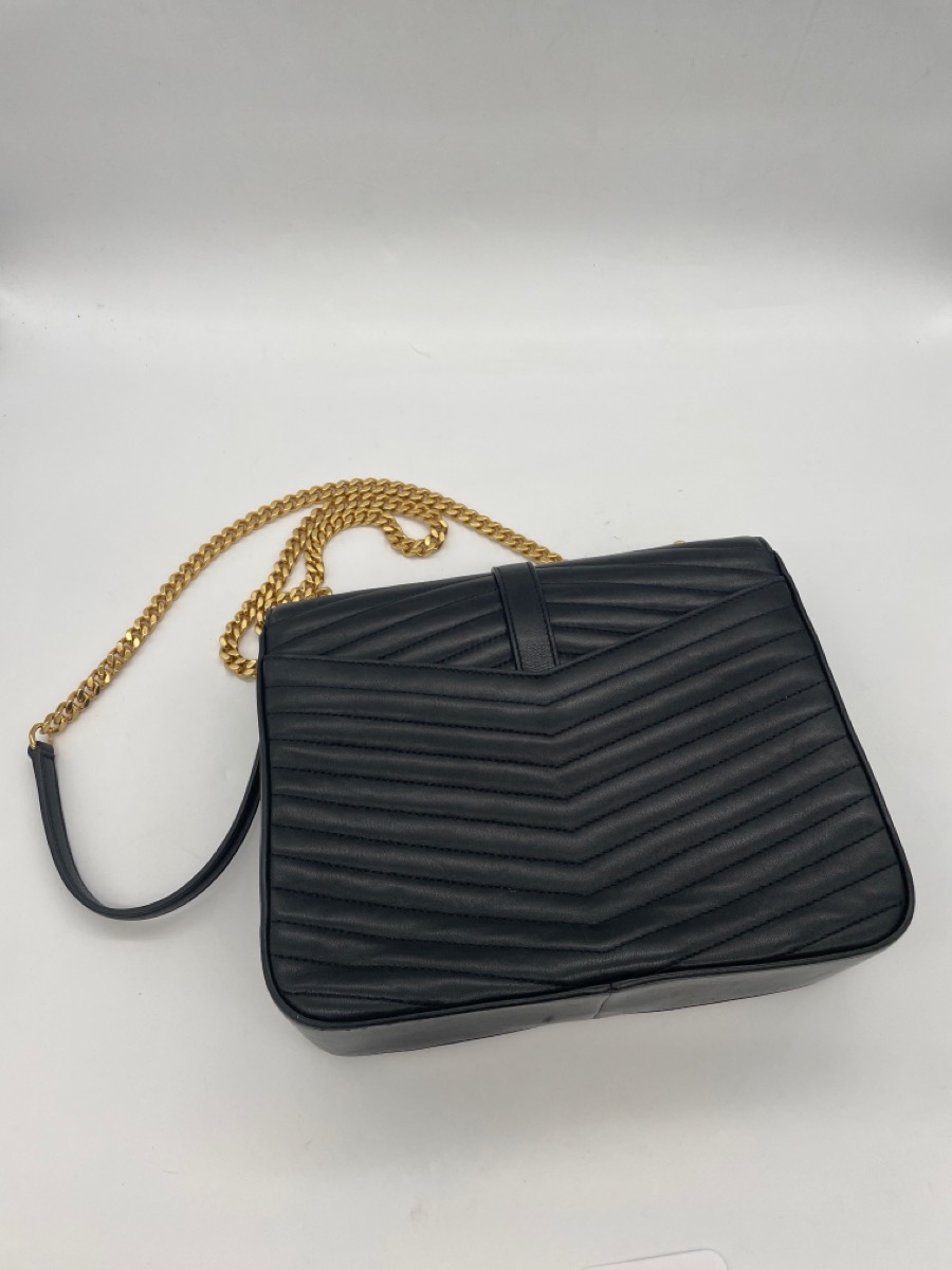 YVES SAINT LAURENT MEDIUM SULPICE TRIPLE VFLAP CROSSBODY BAG NO DUST